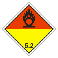 Знак опасного груза. Класс 5.2. Органические пероксиды