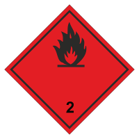 Знак опасного груза. Класс 2.3. Лекговоспламеняющиеся газы