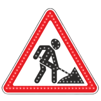 Светодиодный знак 1.25 Дорожные работы (Тип 2)
