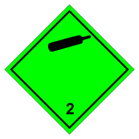 Знак опасного груза. Класс 2.1. Невоспламеняющиеся газы