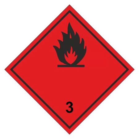 Знак опасного груза. Класс 3.1, 3.2, 3.3. Лекговоспламеняющаяся жидкость